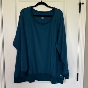 Torrid Active Teal Sweatshirt
